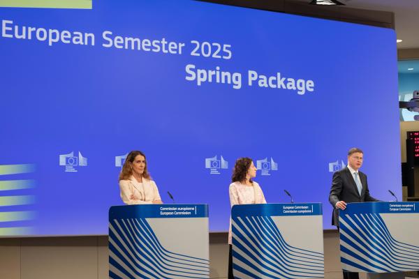 Read-out of the weekly meeting of the von der Leyen Commission by Roxana Mînzatu, Executive Vice-President of the European Commission, and Valdis Dombrovskis, European Commissioner, on the 2025 Spring European Semester and the 2025 Convergence Report…